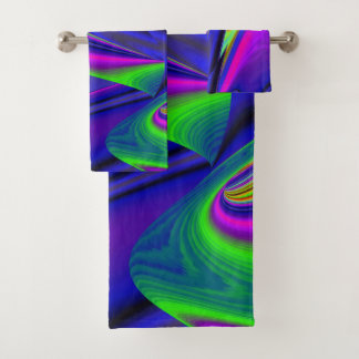 Conjunto De Toalhas Summerrainbow, Abstrato 3D Rainbowart