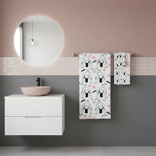 Conjunto De Toalhas Sumo e Cherry Blossoms