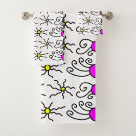 Conjunto De Toalhas Sun Doodle Art