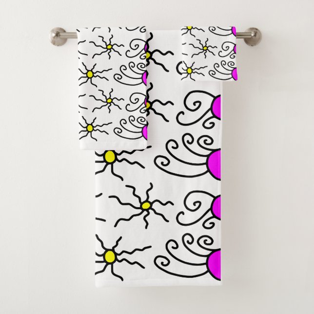 Conjunto De Toalhas Sun Doodle Art (Insitu)