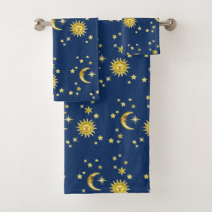 Conjunto De Toalhas Sun, lua & estrelas