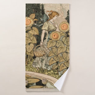 Conjunto De Toalhas Sunflower Art Nouveau Garden Grasset Woman