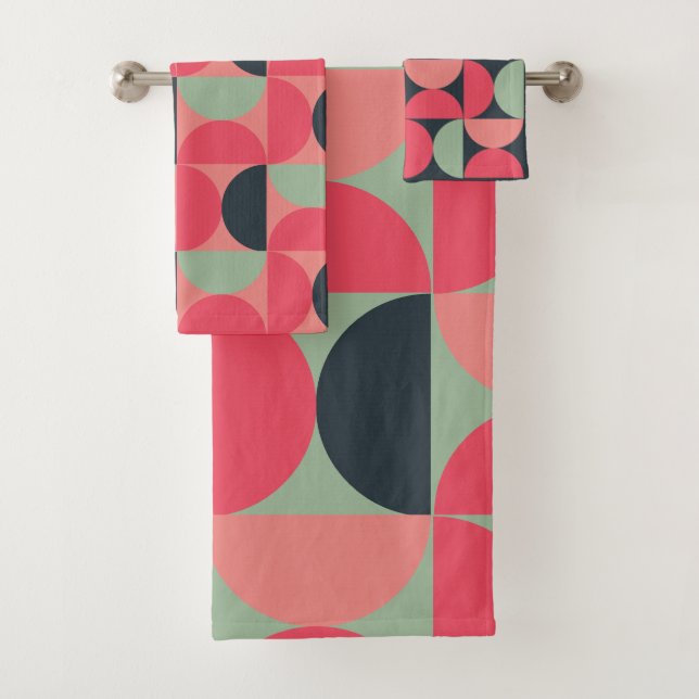 Conjunto De Toalhas Sunset de Verão Moderno do Século médio (Insitu)