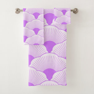 Conjunto De Toalhas Sunset, violeta tonal, textura concreta