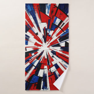 Conjunto De Toalhas Supernova Pop – Explosão Geométrica Abstrata