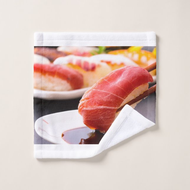 Conjunto De Toalhas Sushi Moment Towel Set – Dip Into Deliciousness (Pano de lavar)