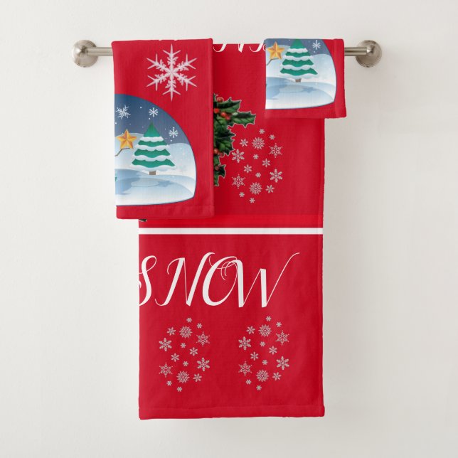 CONJUNTO DE TOALHAS SUZANNE ELIZABETH CHRISTMAS COLLECTION BATH TOWEL (Insitu)