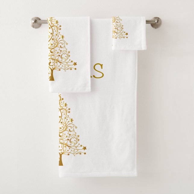 Conjunto De Toalhas Suzanne Elizabeth Christmas Collection Bath Towel (Insitu)
