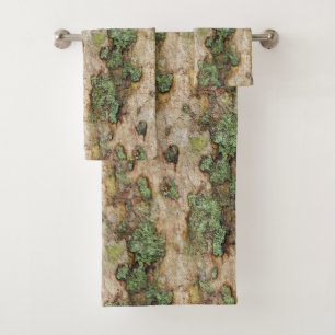 Conjunto De Toalhas Sycamore Tree Latido Moss Lichen