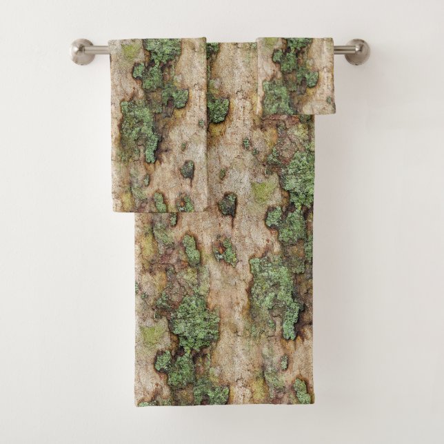 Conjunto De Toalhas Sycamore Tree Latido Moss Lichen (Insitu)