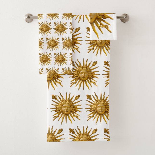 Conjunto De Toalhas Symbol of Louis XIV the Sun King (Insitu)
