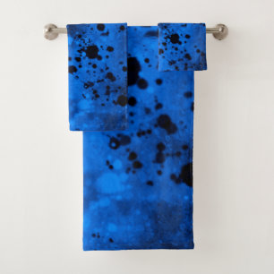 Conjunto De Toalhas Tabuleiro de Tinta Azul Retroativo