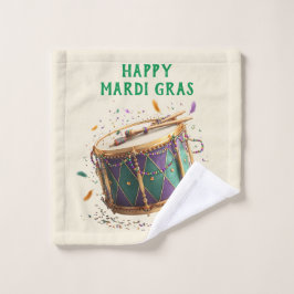 Conjunto De Toalhas Tambor Festivo de Mardi Gras