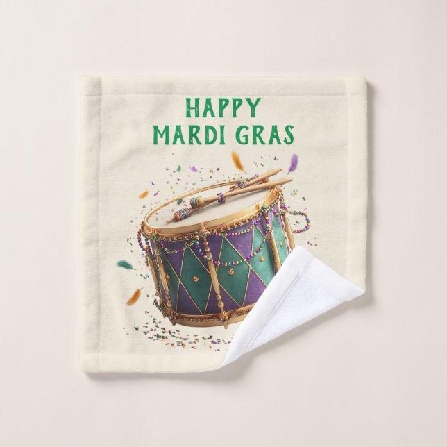 Conjunto De Toalhas Tambor Festivo de Mardi Gras (Pano de lavar)