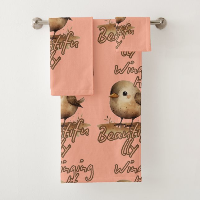 Conjunto De Toalhas Tan Tiny Gentle Sketch (Insitu)