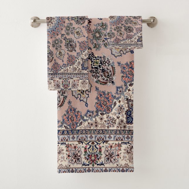 Conjunto De Toalhas Tapete Antigo Persa Turco Rug (Insitu)