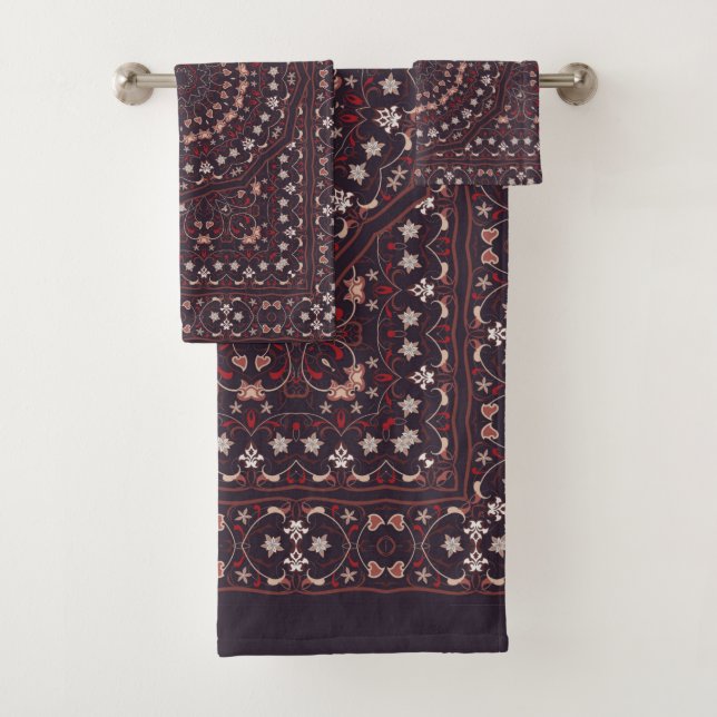 Conjunto De Toalhas tapete de cor persa (Insitu)