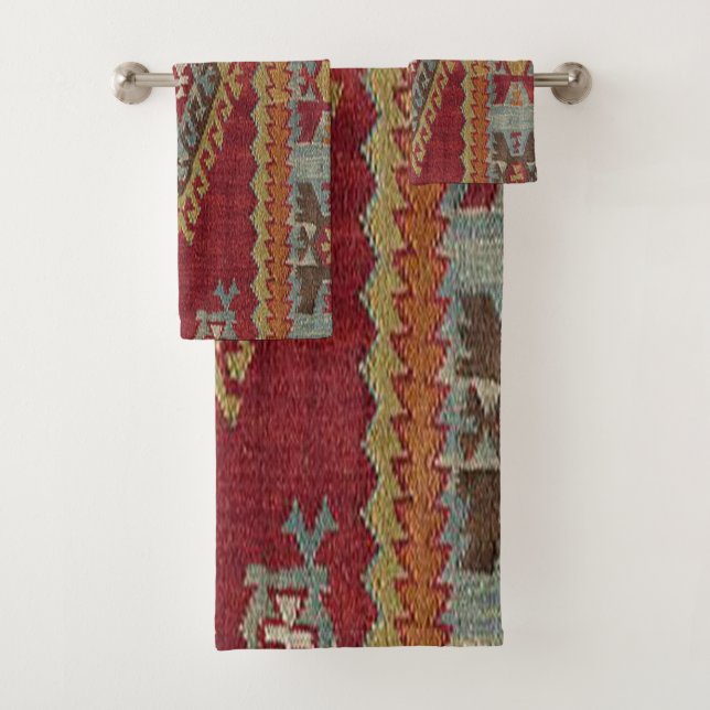 Conjunto De Toalhas Tapete Turco Kilim (Insitu)