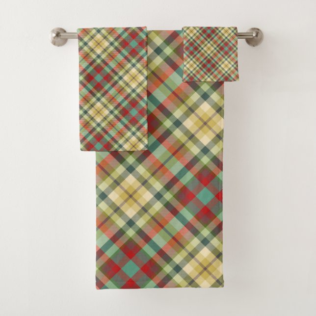 Conjunto De Toalhas Tartan escocês nº 4 (Insitu)