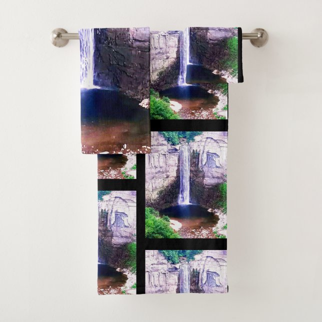 CONJUNTO DE TOALHAS TAUGHNNOCK CAI GORGE ITHACA N.Y. (Insitu)