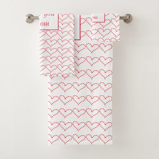 Conjunto De Toalhas Te amo, mamãe Towels (Insitu)