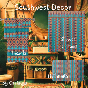 Conjunto De Toalhas Teal, ferrugem, castanho