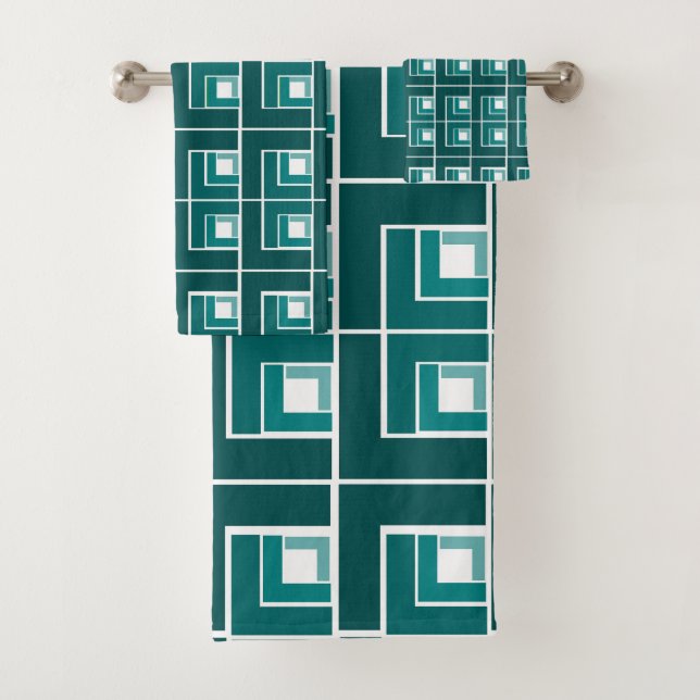 Conjunto De Toalhas Teal Topsy Turvy (Insitu)