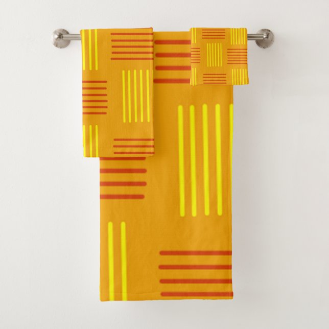 Conjunto De Toalhas Tecido Art Déco (Insitu)