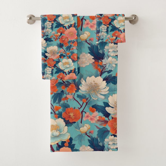 Conjunto De Toalhas Tecido Kimono japonês inspirado (Insitu)