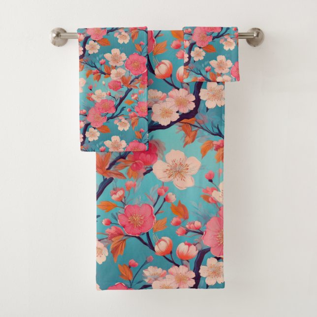 Conjunto De Toalhas Tecido Kimono japonês inspirado (Insitu)