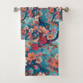 Conjunto De Toalhas Tecido Kimono japonês inspirado