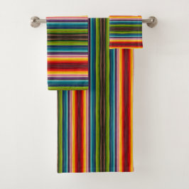 Conjunto De Toalhas Tecido psicodélico padrão mexicano