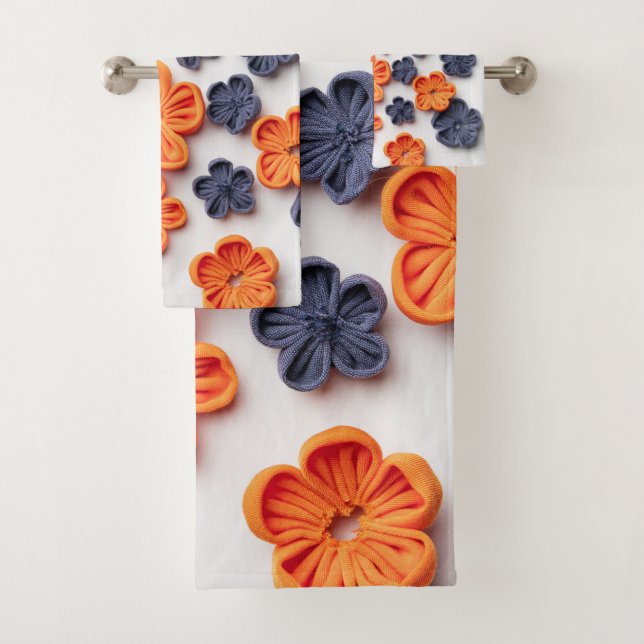 Conjunto De Toalhas tecidos de costura de primavera manual flores lara (Insitu)