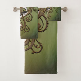 Conjunto De Toalhas Teclado de piano inclinado.