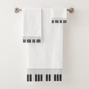 Conjunto De Toalhas Teclado Piano