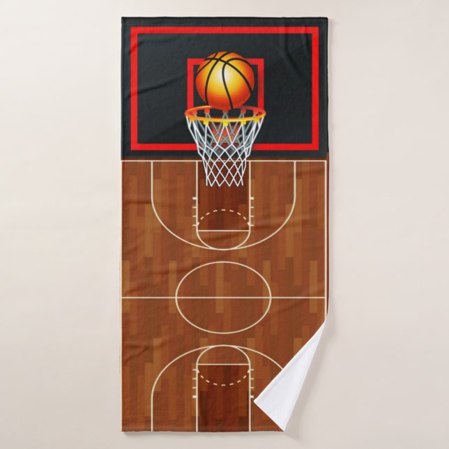 Conjunto De Toalhas Tema de basquete de Slam Dunk (Toalha de Banho)