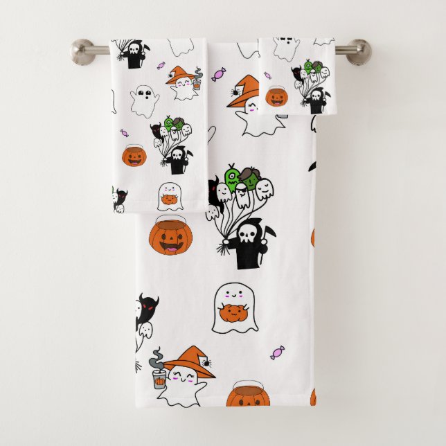 Conjunto De Toalhas Tema de Halloween (Insitu)