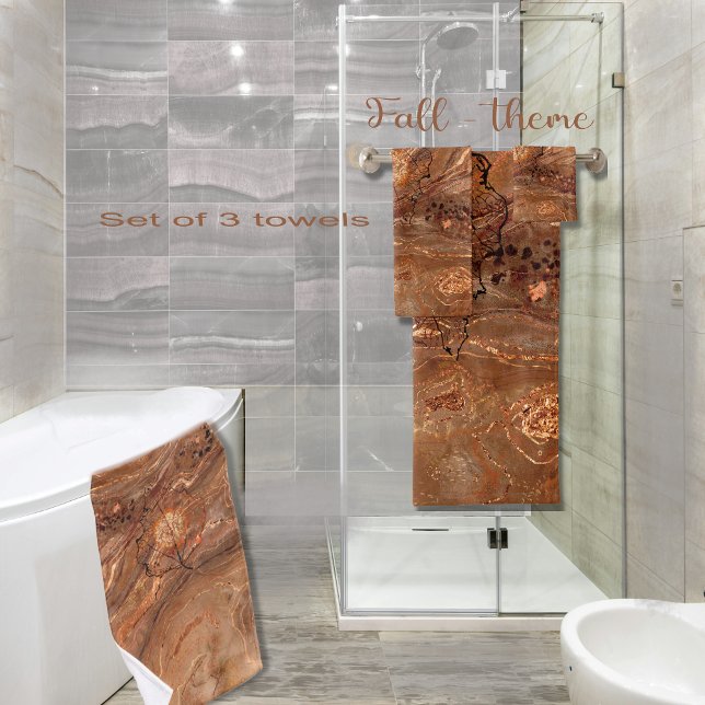 Conjunto De Toalhas Tema de queda (Beautiful Fall theme Bath Towel Set)