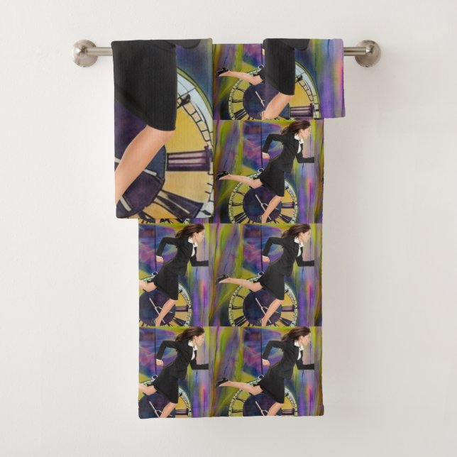 Conjunto De Toalhas Tempo esgotado (Insitu)