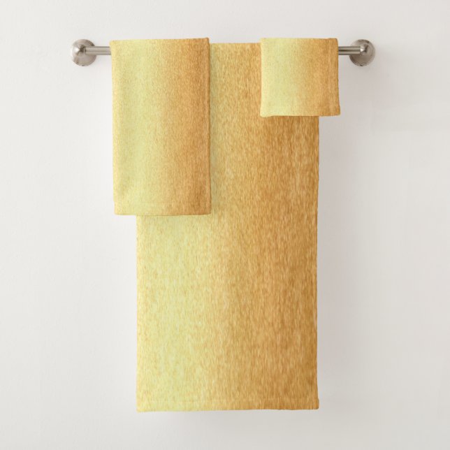 Conjunto De Toalhas Tendência elegante de Modelo de aparência Dourada (Insitu)
