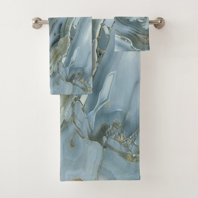 Conjunto De Toalhas Tendy Legal Marble Pattern (Insitu)