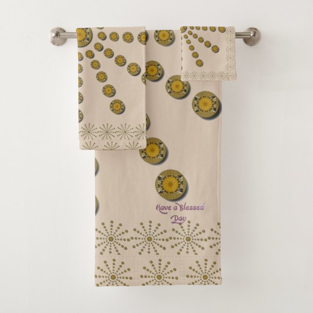 Conjunto De Toalhas Tenha uma abençoada ideia de casa (Insitu)