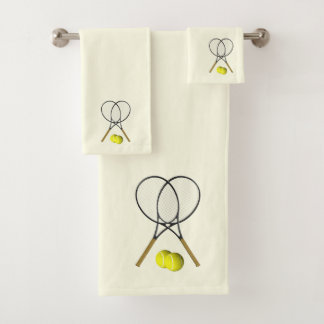 Conjunto De Toalhas Tênis Doubles Cream