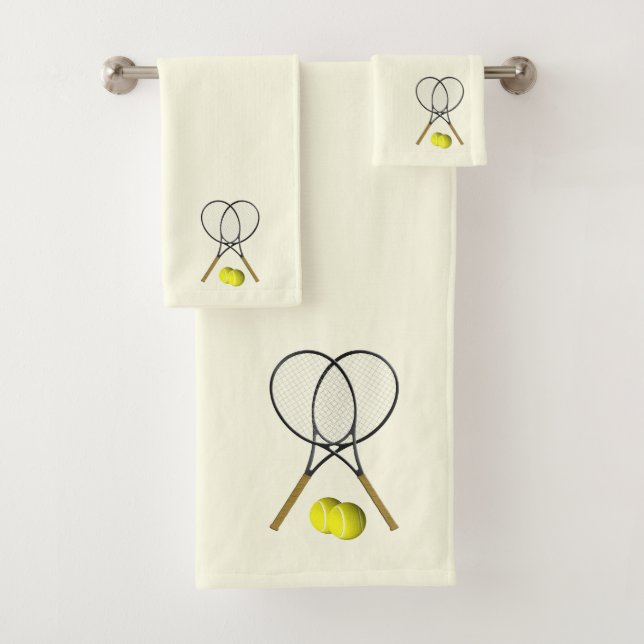 Conjunto De Toalhas Tênis Doubles Cream (Insitu)