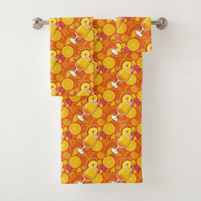 Conjunto De Toalhas Tequila Sunrise (Insitu)