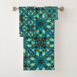 Conjunto De Toalhas Tesouros de Turquesa