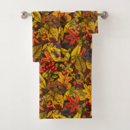 Conjunto De Toalhas Tesouros do outono