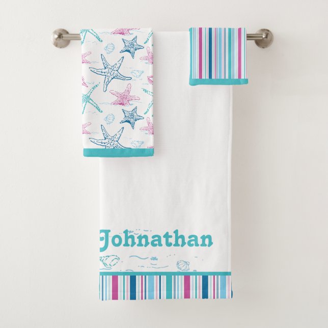 Conjunto De Toalhas Tesouros personalizados do Mar Negro (Insitu)