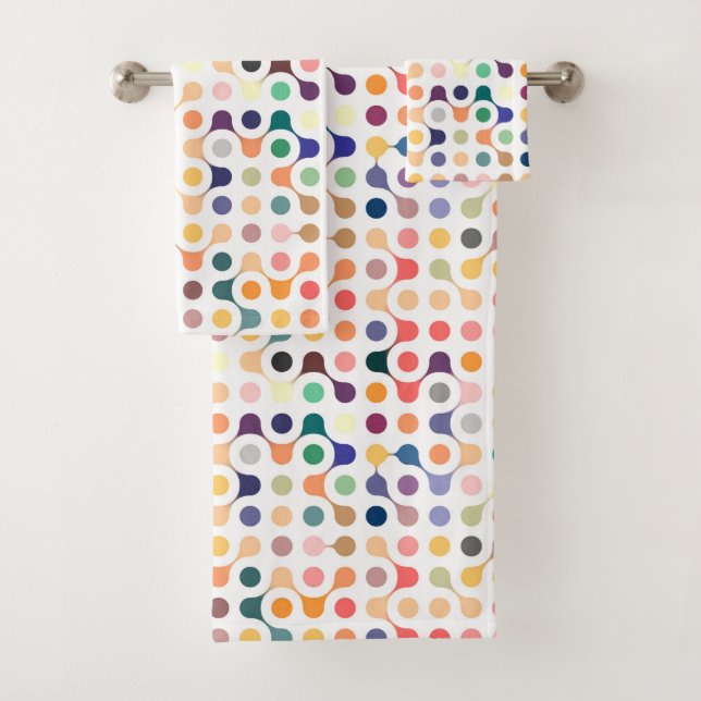 Conjunto De Toalhas Teste padrão da estrutura molecular (Insitu)