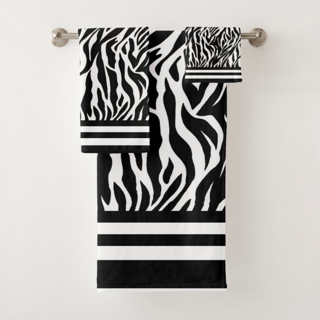 Conjunto De Toalhas Teste padrão da zebra (Insitu)